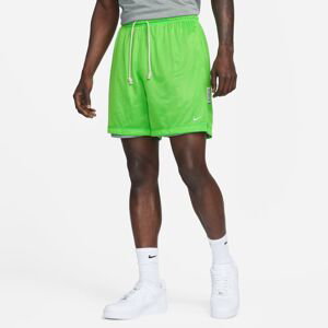Nike Dri-FIT Standard Issue Reversible 6" Mesh Shorts Action Green - Pánské - Kraťasy Nike - Zelené - DQ5707-313 - Velikost: M