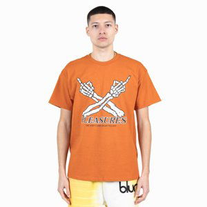 Pleasures Don't Care Tee Texas Orange - Pánské - Triko Pleasures - Oranžové - P23SP051-ORANGE - Velikost: M