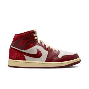 Air Jordan 1 Mid SE "Tiki Leaf" Wmns - Dámské - Tenisky Jordan - Červené - DZ2820-601 - Velikost: 41