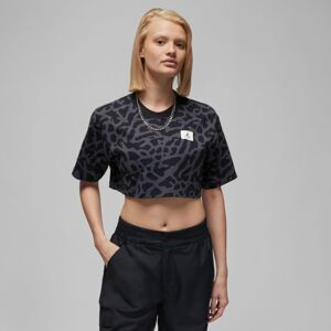 Jordan Cropped Graphic Tee Black - Dámské - Triko Jordan - Černé - DZ3214-010 - Velikost: XS