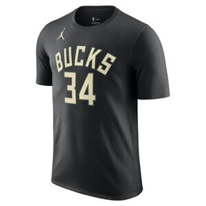 Jordan NBA Milwaukee Bucks Statement Edition Tee Black - Pánské - Triko Jordan - Černé - DV5783-015 - Velikost: M