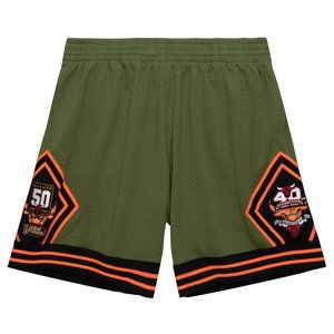 Mitchell & Ness Flight Chicago Bulls 1997 Swingman Shorts - Pánské - Kraťasy Mitchell & Ness - Zelené - SMSH4848-CBU97PPPDKGN - Velikost: S