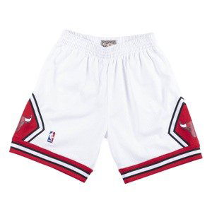 Mitchell & Ness NBA Chicago Bulls Swingman Shorts - Pánské - Kraťasy Mitchell & Ness - Bílé - SMSHCP18151-CBUWHIT97 - Velikost: L