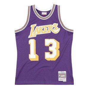 Mitchell & Ness NBA La Lakers Wilt Chamberlain 71-72 Swingman Jersey - Pánské - Dres Mitchell & Ness - Fialové - SMJYGS18445-LALPURP71WCM - Velikost: