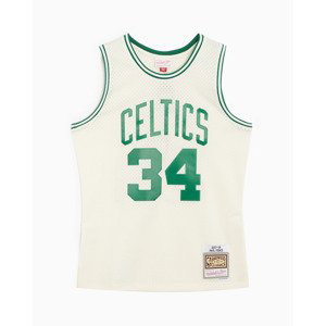 Mitchell & Ness NBA Boston Celtics Paul Pierce Off White Team Color Swingman Jersey - Pánské - Dres Mitchell & Ness - Bílé - TFSM5052-BCE07PPIOFWH - V