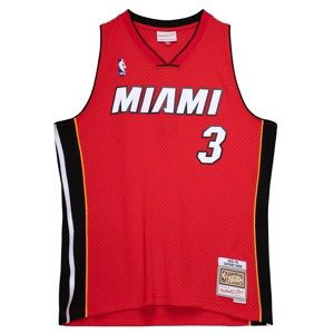 Mitchell & Ness NBA Miami Heat Dwyane Wade Alternate Jersey - Pánské - Dres Mitchell & Ness - Červené - SMJY3495-MHE05DWAUNRD - Velikost: 2XL