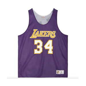 Mitchell & Ness NBA LA Lakers Shaquille O'Neal Reversible Mesh Tank - Pánské - Dres Mitchell & Ness - Fialové - TMTK3208-LALYYSONPURPP - Velikost: M