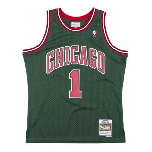 Mitchell & Ness NBA Chicago Bulls Derick Rose  Swingman Jersey - Pánské - Dres Mitchell & Ness - Zelené - SMJYCP19241-CBUDKGN08DRS - Velikost: 2XL