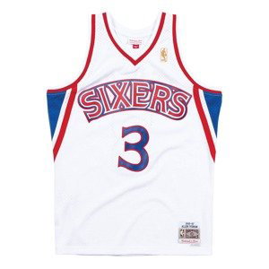 Mitchell & Ness NBA Philadelphia 76ers Swingman Jersey - Pánské - Dres Mitchell & Ness - Bílé - SMJYGS18198-P76WHIT96AIV - Velikost: S