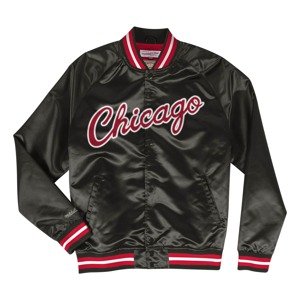 Mitchell & Ness NBA Chicago Bulls Lightweight Satin Jacket Black - Pánské - Bunda Mitchell & Ness - Černé - STJKMG18013-CBUBLCK - Velikost: M