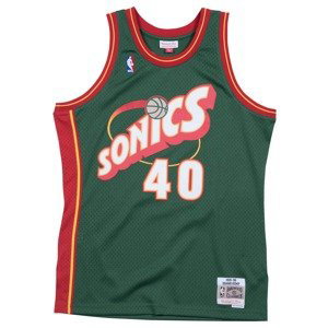 Mitchell & Ness NBA Seattle SuperSonics Shawn Kemp Swingman Jersey - Pánské - Dres Mitchell & Ness - Zelené - SMJYGS18209-SSUDKGN95SKE - Velikost: S