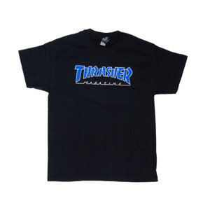 Thrasher Skate Mag Outlined Logo Short Sleeve Tee - Pánské - Triko Thrasher - Černé - 145095 - Velikost: M