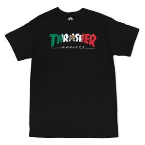 Thrasher Skate Mag Mexico Revista Short Sleeve Tee - Pánské - Triko Thrasher - Černé - 145073 - Velikost: M