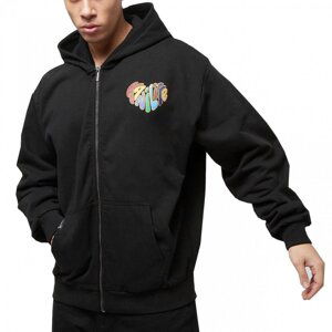 Karl Kani Woven Signature Kani Life OS Full Zip Black - Pánské - Mikina Karl Kani - Černé - 6021416 - Velikost: S