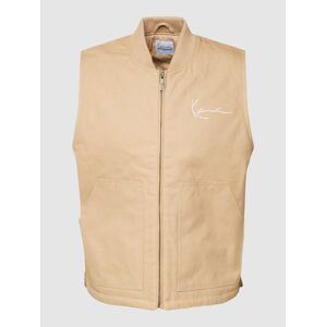 Karl Kani Chest Signature Vest Sand - Pánské - Vesta Karl Kani - Hnědé - 6072237 - Velikost: S