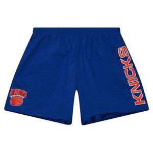 Mitchell & Ness NBA New York Knicks Team Heritage Woven Shorts - Pánské - Kraťasy Mitchell & Ness - Modré - PSHR5404-NYKYYPPPROYA - Velikost: XL