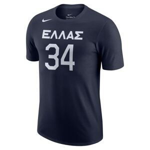 Nike Greece Tee College Navy - Pánské - Triko Nike - Modré - DB8595-419 - Velikost: M