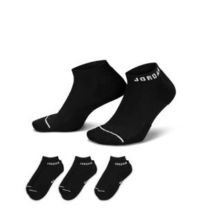 Jordan Everyday No-Show 3-Pack Socks Black - Unisex - Ponožky Jordan - Černé - DX9656-010 - Velikost: M