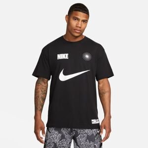 Nike Max90 Naos Basketball Tee Black - Pánské - Triko Nike - Černé - FJ2306-010 - Velikost: M