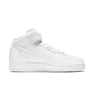 Nike Air Force 1 '07 Mid Wmns "Triple White" - Dámské - Tenisky Nike - Bílé - DD9625-100 - Velikost: 36.5