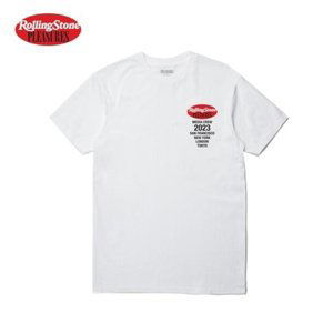 Pleasures Rolling Stone Tee White - Pánské - Triko Pleasures - Bílé - P23SU056-WHITE - Velikost: S