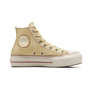 Converse Chuck Taylor All Star Lift Platform Contrast Stitching - Dámské - Tenisky Converse - Hnědé - A04659C - Velikost: 37