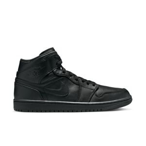 Air Jordan 1 Mid "Triple Black" - Pánské - Tenisky Jordan - Černé - 554724-093 - Velikost: 40.5