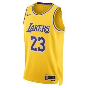 Nike Dri-FIT Los Angeles Lakers LeBron James Icon Edition 2022/23 Swingman Jersey Amarillo - Pánské - Dres Nike - Žluté - DN2009-733 - Velikost: XS