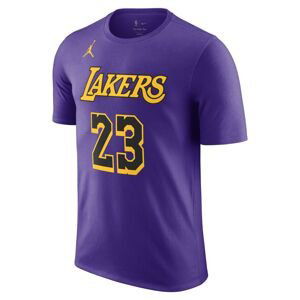 Jordan NBA LeBron James Los Angeles Lakers Statement Edition Tee Field Purple - Pánské - Triko Jordan - Fialové - DV5778-511 - Velikost: XS