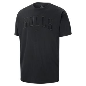 Nike NBA Chicago Bulls Courtside Tee Black - Pánské - Triko Nike - Černé - FJ0565-010 - Velikost: M