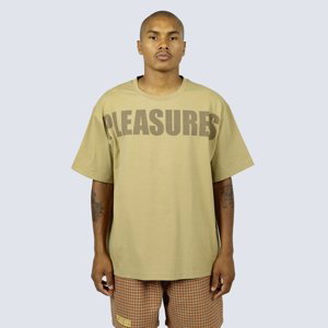 Pleasures Expand Heavyweight Shirt Brown - Pánské - Triko Pleasures - Hnědé - P23F032-BROWN - Velikost: M