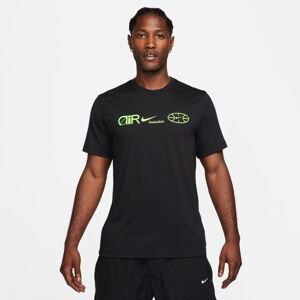 Nike Dri-FIT Verbiage Tee Black - Pánské - Triko Nike - Černé - FN0823-010 - Velikost: XL-T