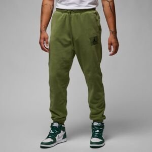 Jordan Essentials Fleece Winter Pants Sky J Olive - Pánské - Kalhoty Jordan - Zelené - FD7531-340 - Velikost: S