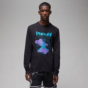 Jordan Sport Graphic Long-Sleeve Tee - Pánské - Triko Jordan - Černé - FD7004-011 - Velikost: S