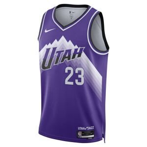 Nike Dri-FIT NBA Utah Jazz Lauri Markkanen City Edition 23/24 Swingman Jersey - Pánské - Dres Nike - Fialové - DX8521-507 - Velikost: 2XL