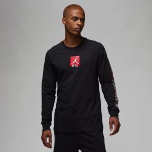 Jordan Brand Graphic Long-Sleeve Tee Black - Pánské - Triko Jordan - Černé - FD7017-010 - Velikost: XL