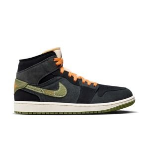 Air Jordan 1 Mid SE Craft "Anthracite Light Olive" - Pánské - Tenisky Jordan - Černé - FD6817-003 - Velikost: 47