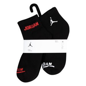 Jordan Legend Ankle 6PK Black - Dětské - Ponožky Jordan - Černé - BJ0342-023 - Velikost: 9/11