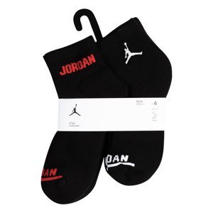 Jordan Legend Ankle 6PK Black - Dětské - Ponožky Jordan - Černé - BJ0342-023 - Velikost: 5/7