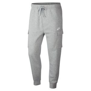 Nike Sportswear Club Fleece Cargo Pants Heather Grey - Pánské - Kalhoty Nike - Šedé - CD3129-063 - Velikost: M