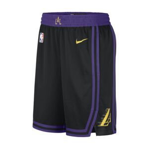 Nike Dri-FIT NBA Los Angeles Lakers City Edition 2023/24 Swingman Shorts - Pánské - Kraťasy Nike - Černé - DX8706-010 - Velikost: L