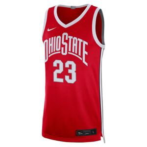 Nike Dri-FIT College Ohio State LeBron James Limited Jersey - Pánské - Dres Nike - Červené - CN3017-657 - Velikost: M