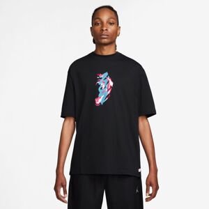 Jordan Zion Seasonal Tee Black - Pánské - Triko Jordan - Černé - FN5348-010 - Velikost: M