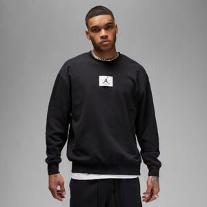 Jordan Essentials Statement Fleece Crewneck Black - Pánské - Mikina Jordan - Černé - FB6932-010 - Velikost: L