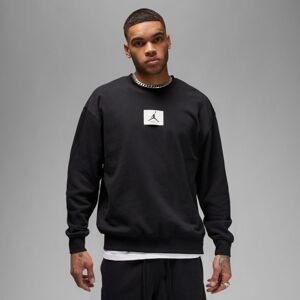 Jordan Essentials Statement Fleece Crewneck Black - Pánské - Mikina Jordan - Černé - FB6932-010 - Velikost: XL