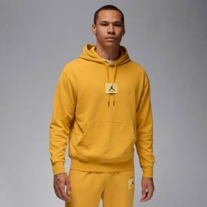 Jordan Flight Fleece Washed Pullover Hoodie Yellow Ochre - Pánské - Mikina Jordan - Žluté - FB7290-752 - Velikost: S