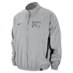 Nike NBA Brooklyn Nets DNA Woven Jacket Fit Silver - Pánské - Bunda Nike - Šedé - FD8524-007 - Velikost: XL