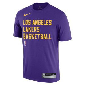 Nike NBA Dri-FIT Los Angeles Lakers Training Tee - Pánské - Triko Nike - Fialové - FJ0209-504 - Velikost: S