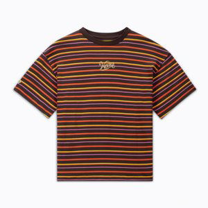 Converse x Wonka Striped Tee - Pánské - Triko Converse - Hnědé - 10026545-A01 - Velikost: M