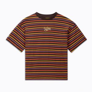 Converse x Wonka Striped Tee - Pánské - Triko Converse - Hnědé - 10026545-A01 - Velikost: L